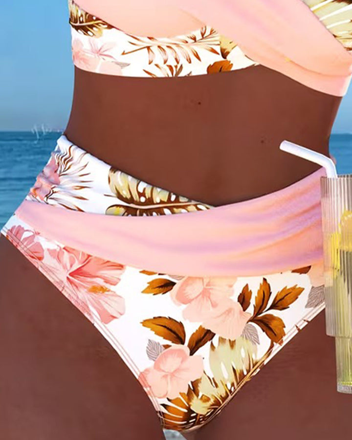 Pascal | Bikini floral de tiro alto