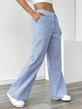 Emma | Pantalón de pierna ancha a rayas