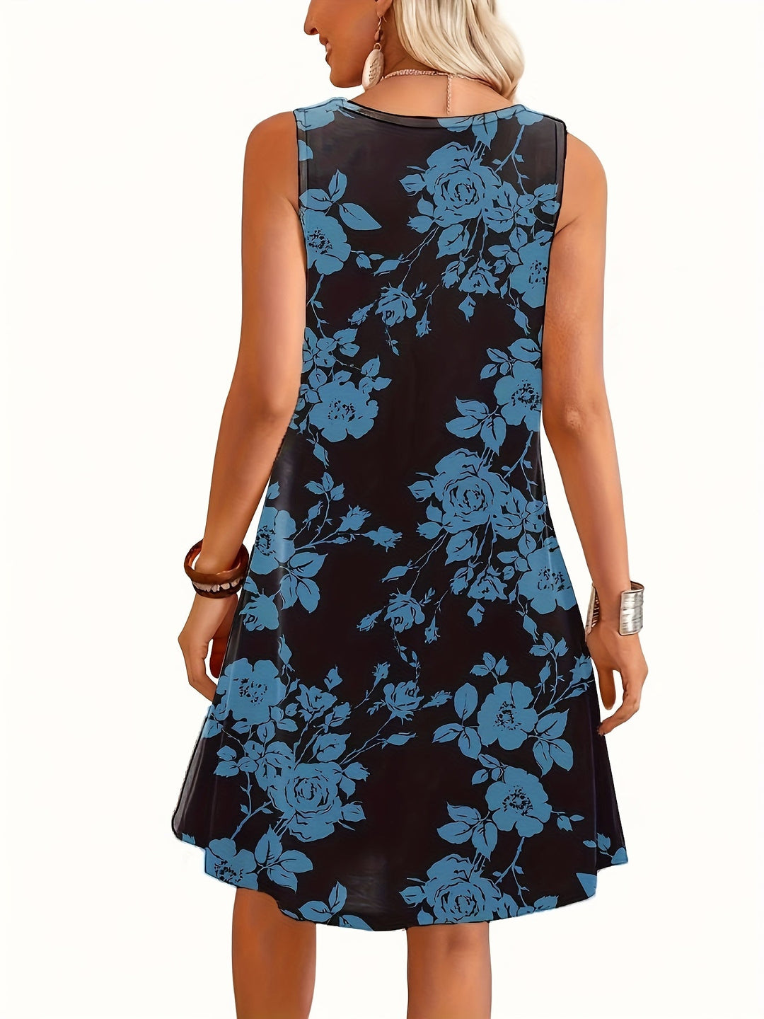 Yuri | Vestido sin mangas con estampado floral