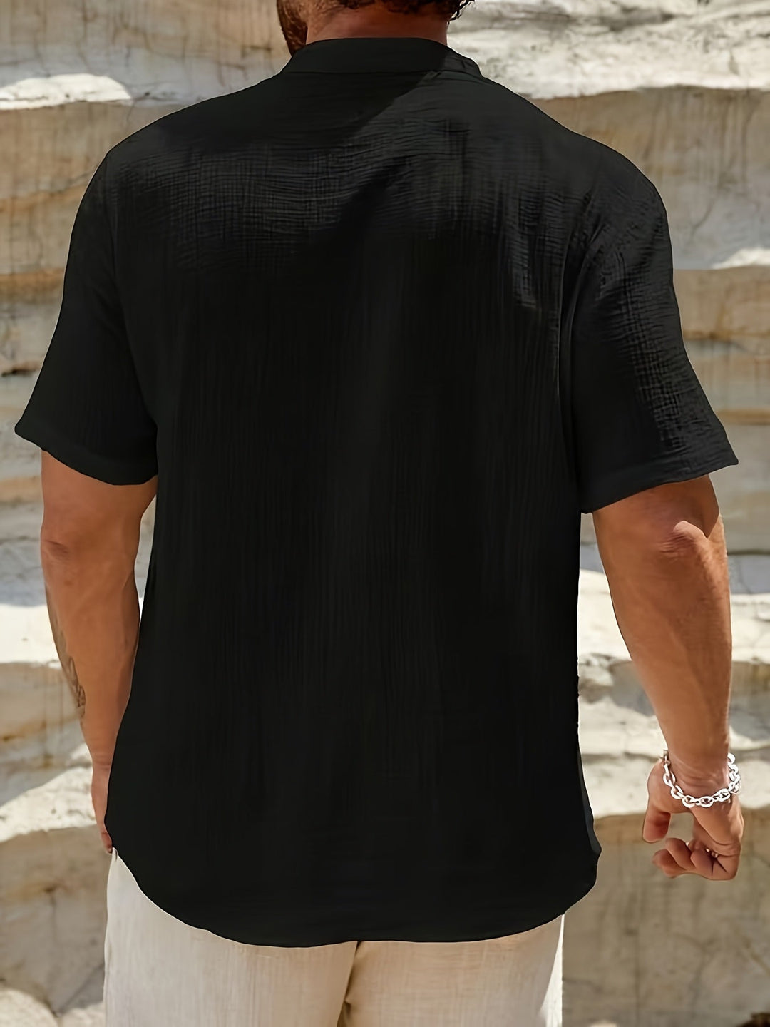 Tránsito | Camisa henley holgada