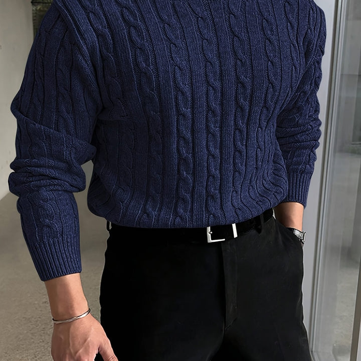 Mauro | Sweater de punto trenzado