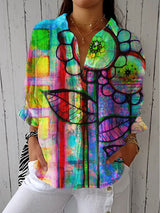 Gladys | Blusa artística multicolor