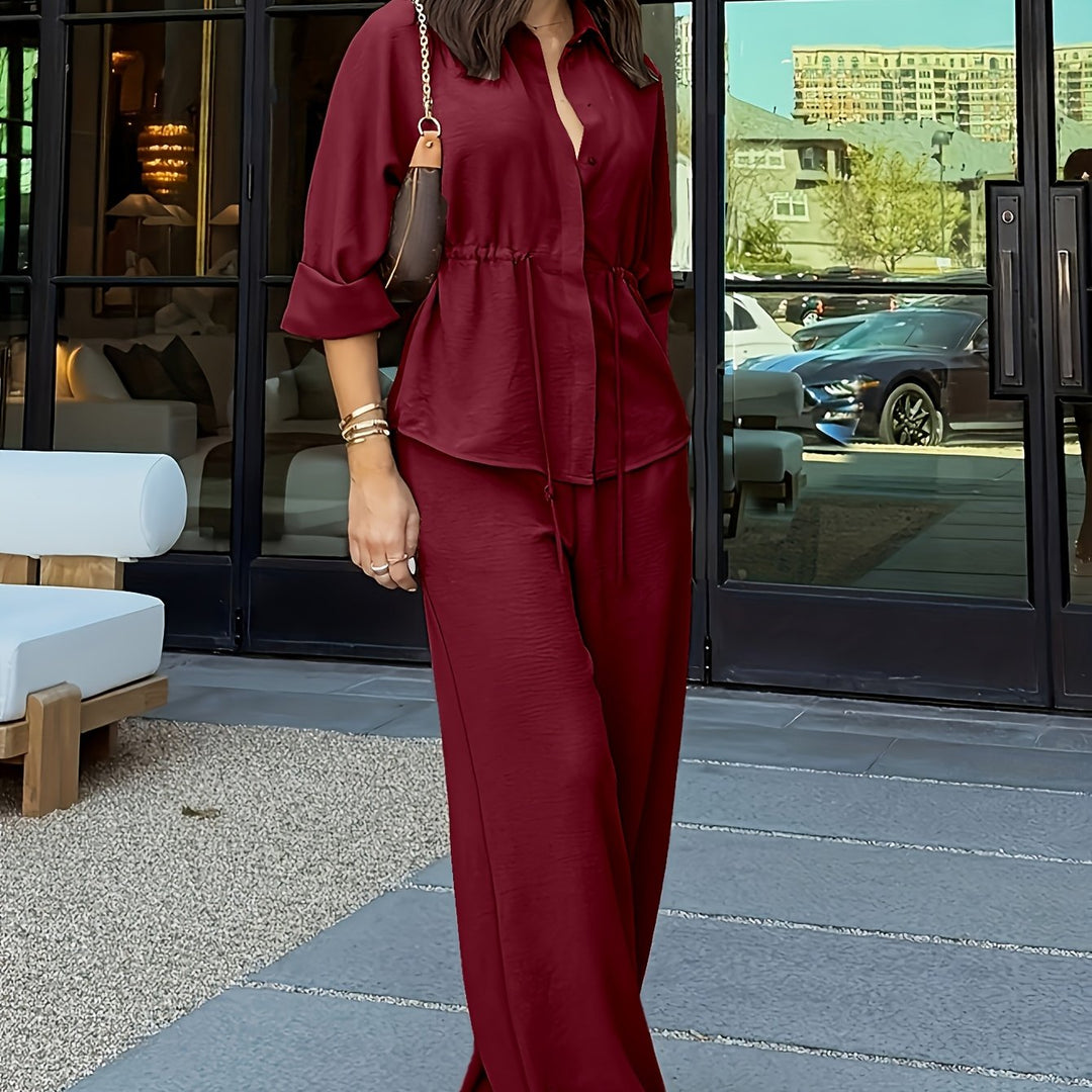 Silvia Elena | Conjunto de pantalón ancho