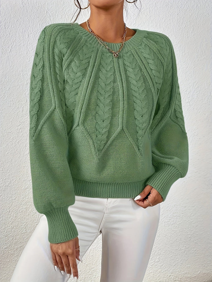 Sarita | Sweater de punto trenzado holgado