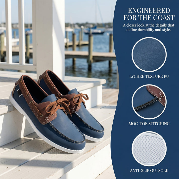 Damián | Zapatos náuticos con cordones para hombre