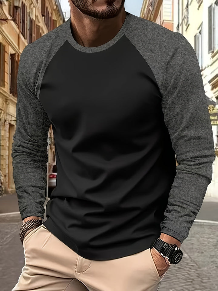 Diego Ignacio | Polera manga larga bicolor