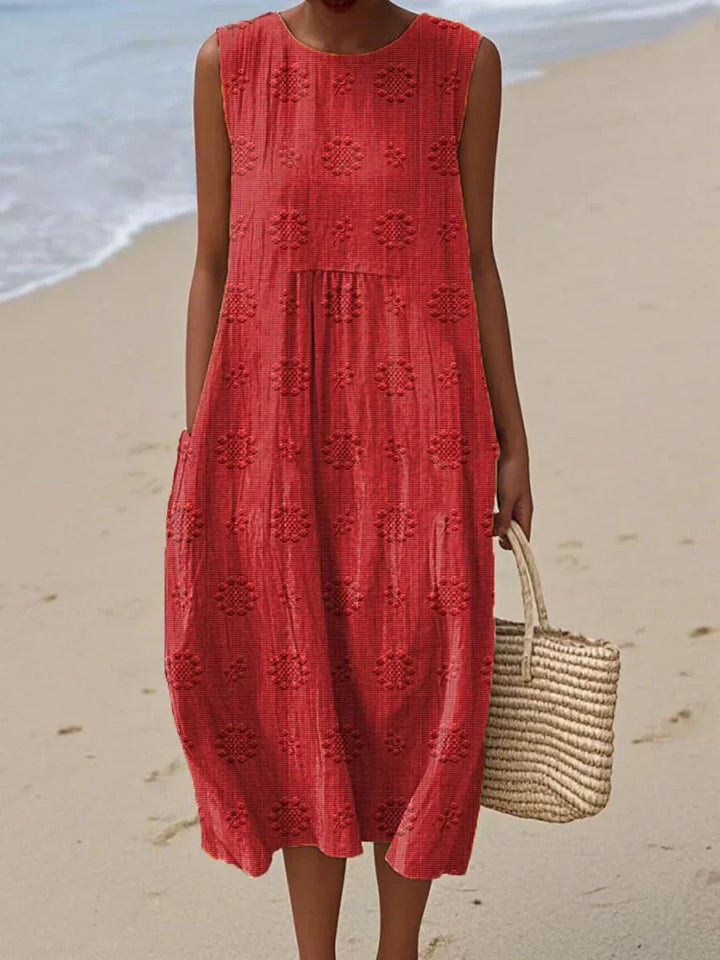 Licán | Vestido midi de verano con bolsillos