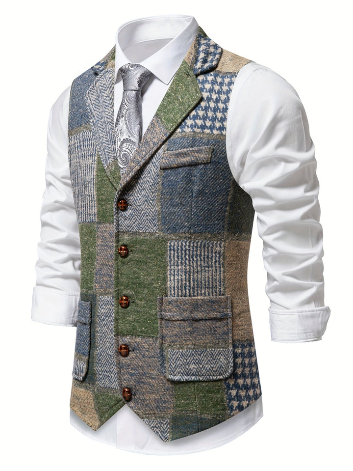 Demian | Chaleco de vestir patchwork