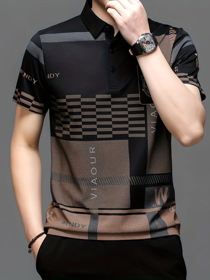 Carlomagno | Polera polo con bloques de color