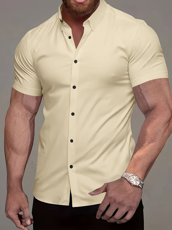 Flavio | Camisa manga corta clásica para hombre