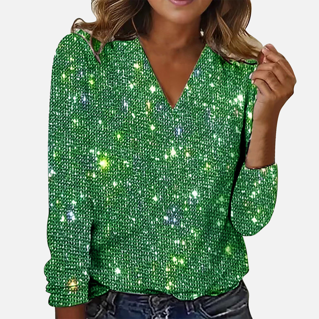 Diana | Blusa de Diamante con Escote en V