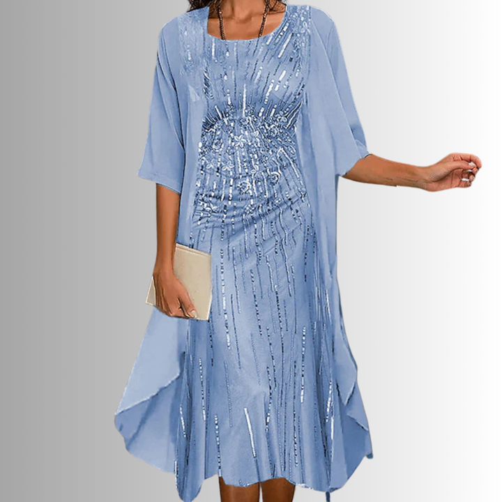 Nohemí | Vestido dos piezas con estampado floral