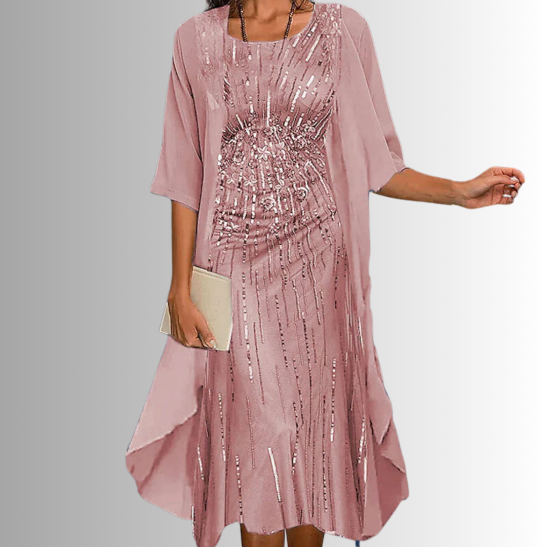 Nohemí | Vestido dos piezas con estampado floral