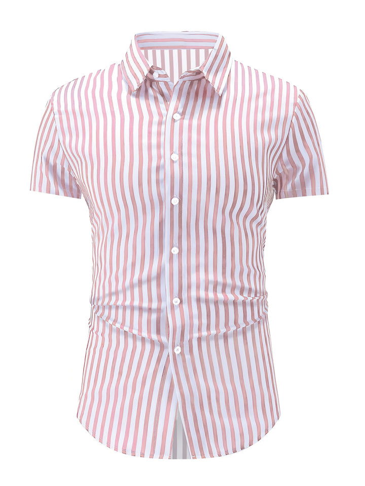 Iván | Camisa de rayas manga corta
