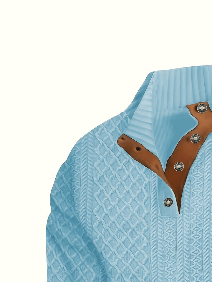 Recaredo | Sweater de cuello alto con botones