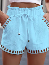 Ana Belén | Shorts tiro alto con pretina paperbag