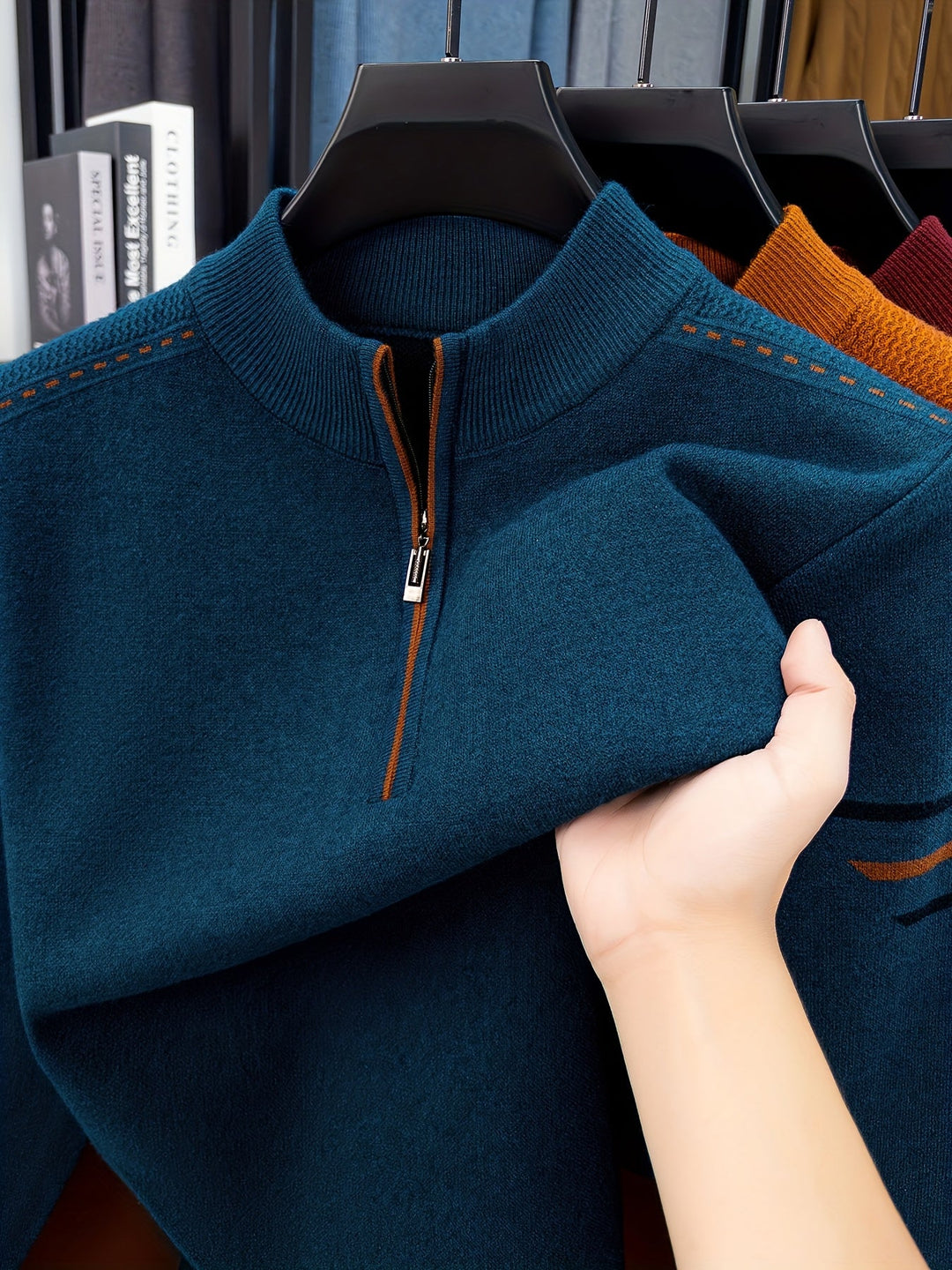 Jeremías | Sweater de punto con medio cierre