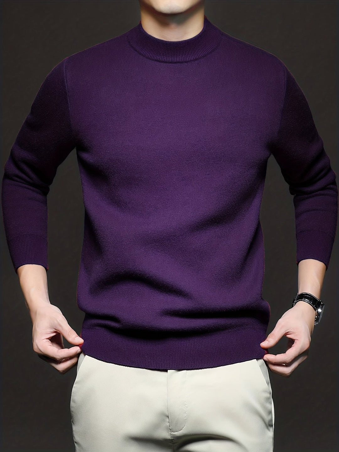 Ronald | Sweater cuello subido para hombre