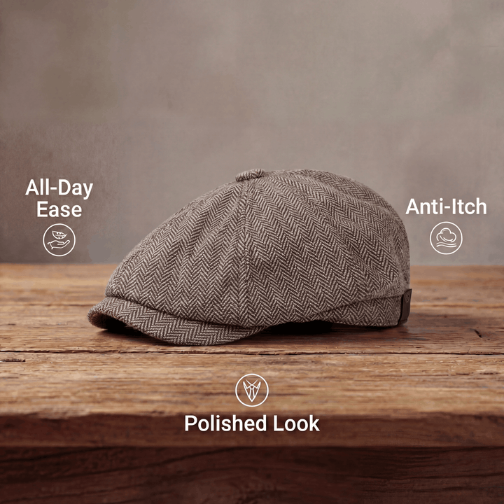 Genaro | Gorra de espiga en mezcla de lana