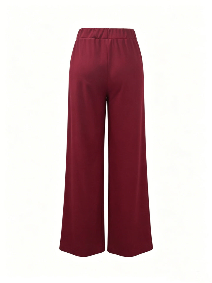 Saray | Pantalones de tiro alto y pierna ancha