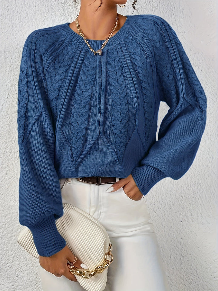Sarita | Sweater de punto trenzado holgado