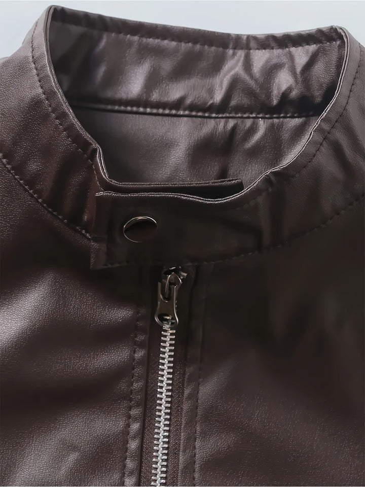 Héctor | Chaqueta moto cuello alto