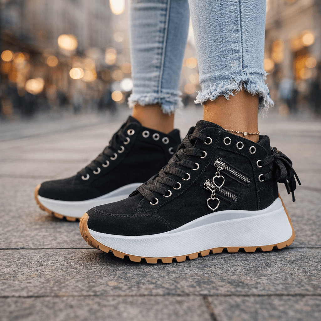 Leyla | Zapatillas altas con cordones