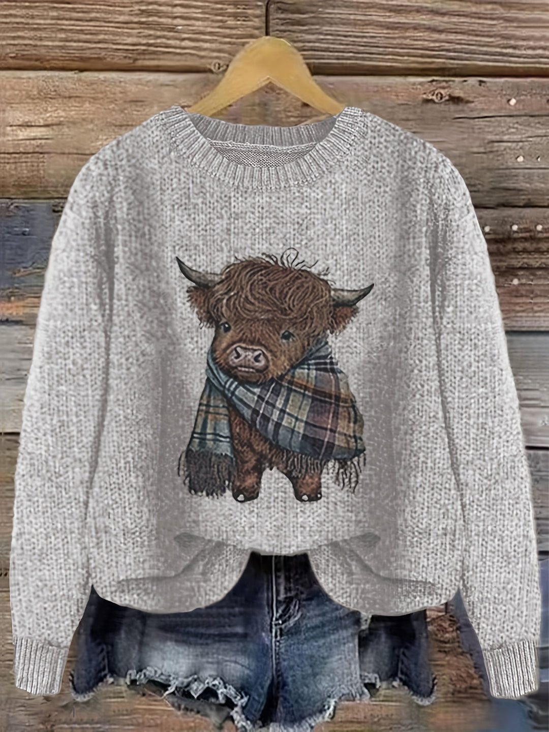 Kiara | Sweater cuello redondo holgado