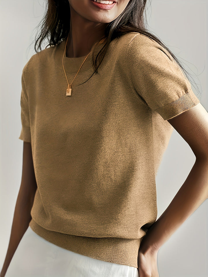 Lucila | Sweater de punto fino manga corta