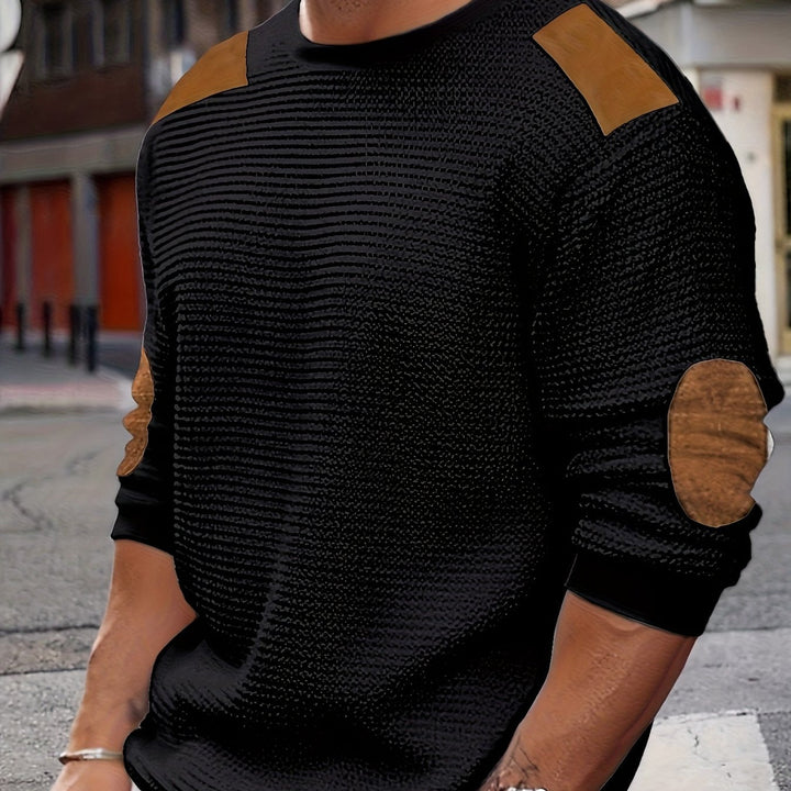 Emilio | Sweater texturado con coderas
