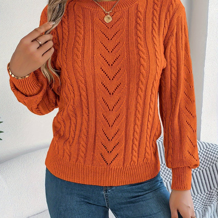 Tabita | Sweater texturado de punto trenzado