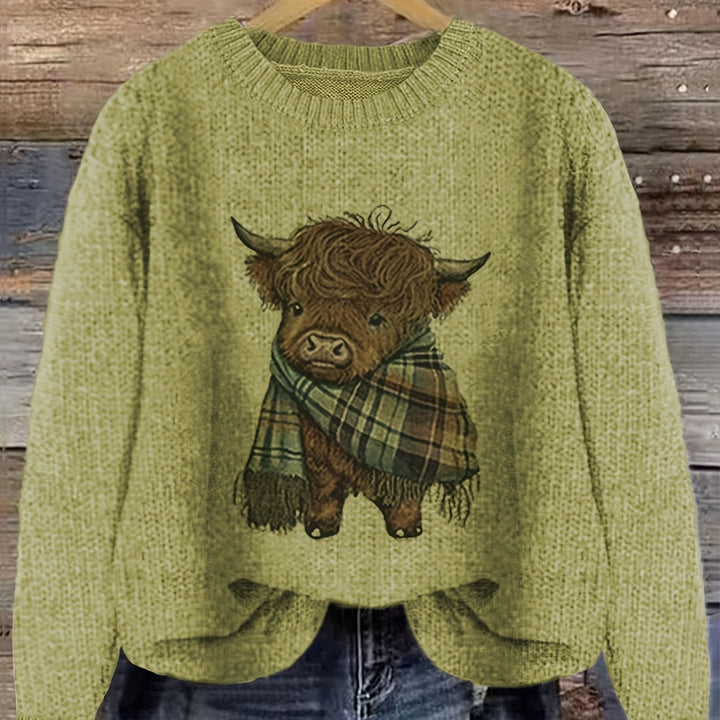Kiara | Sweater cuello redondo holgado