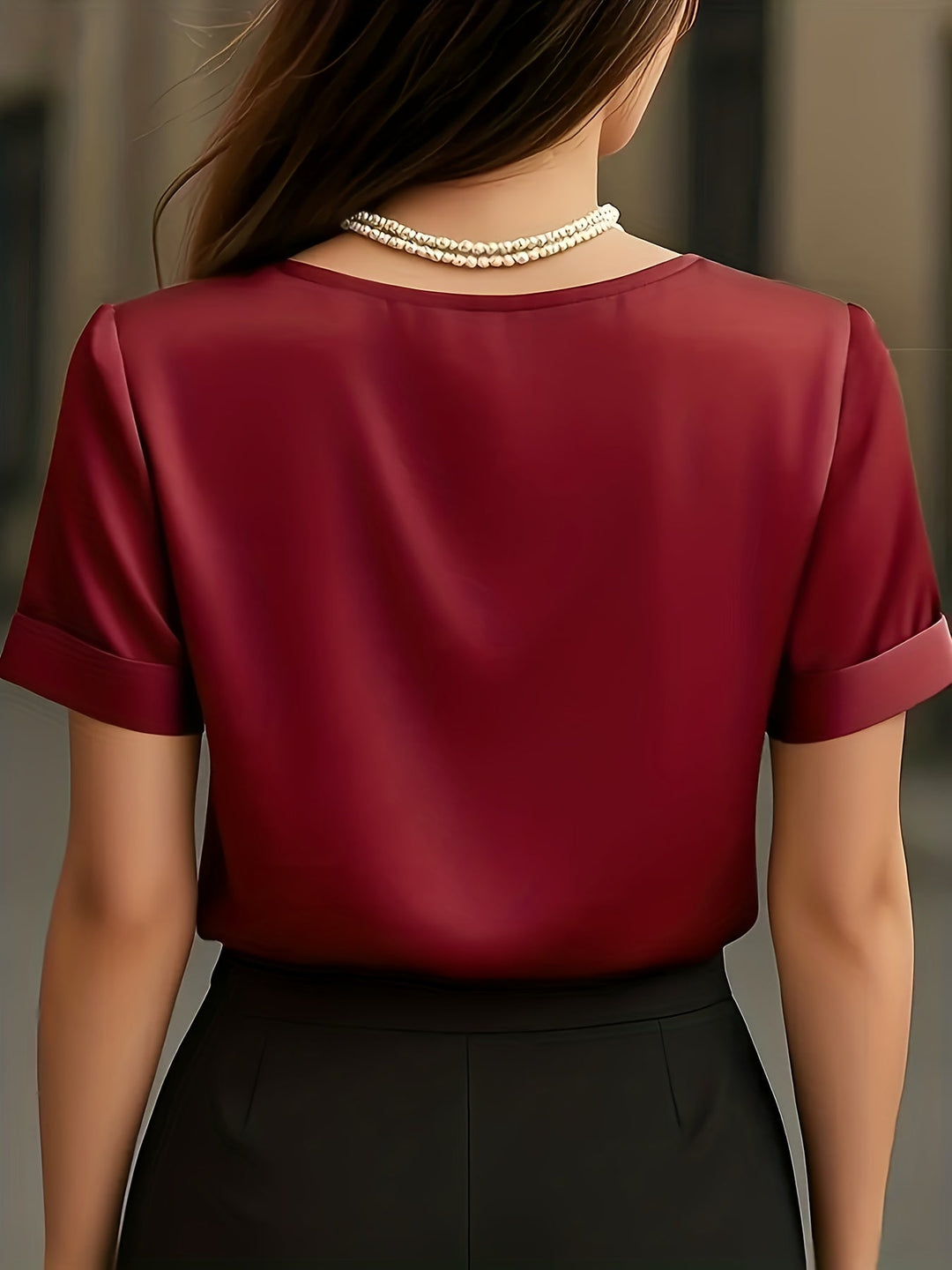 Elicura | Blusa drapeada cuello V