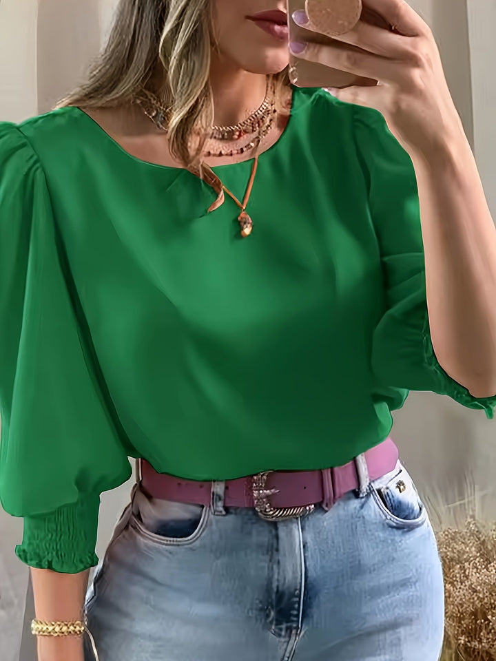 Cataleya | Blusa de mangas abullonadas