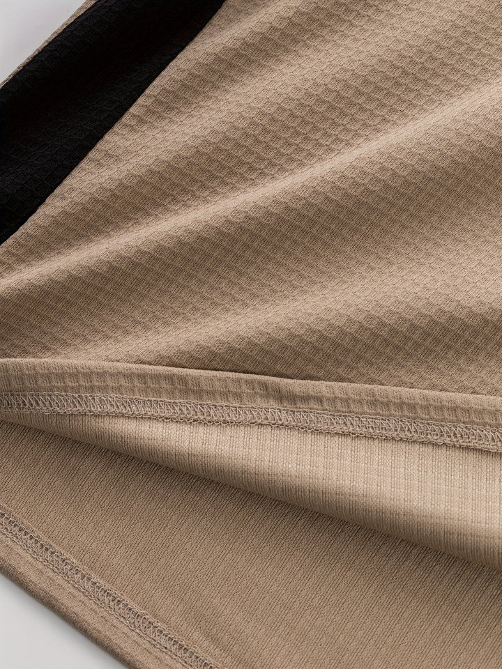 Gunther | Polera henley manga larga con textura