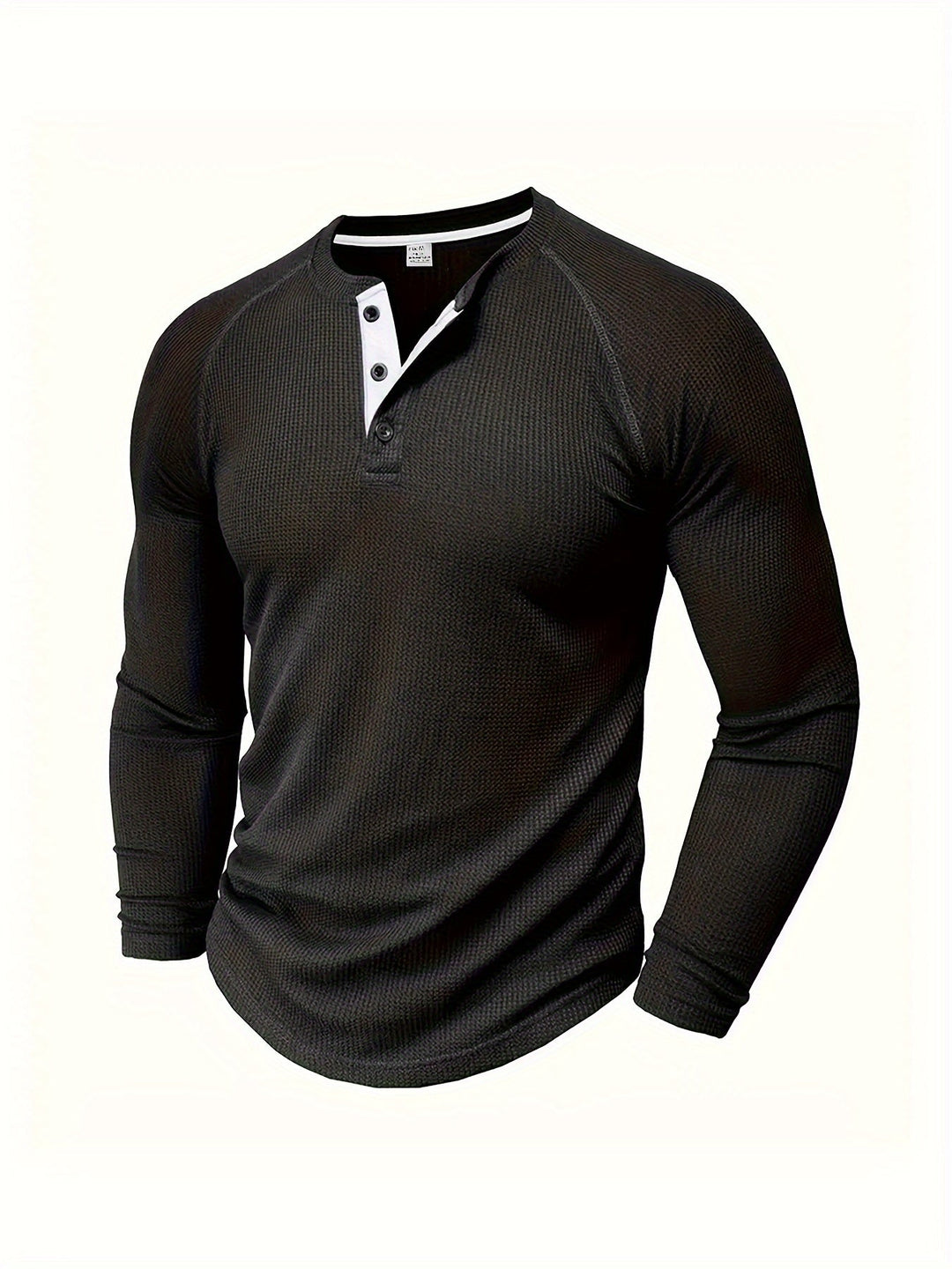 René | Polera henley manga larga