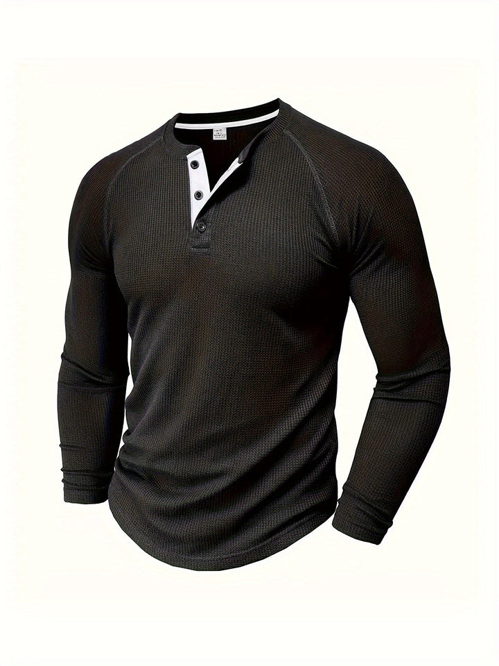 René | Polera henley manga larga