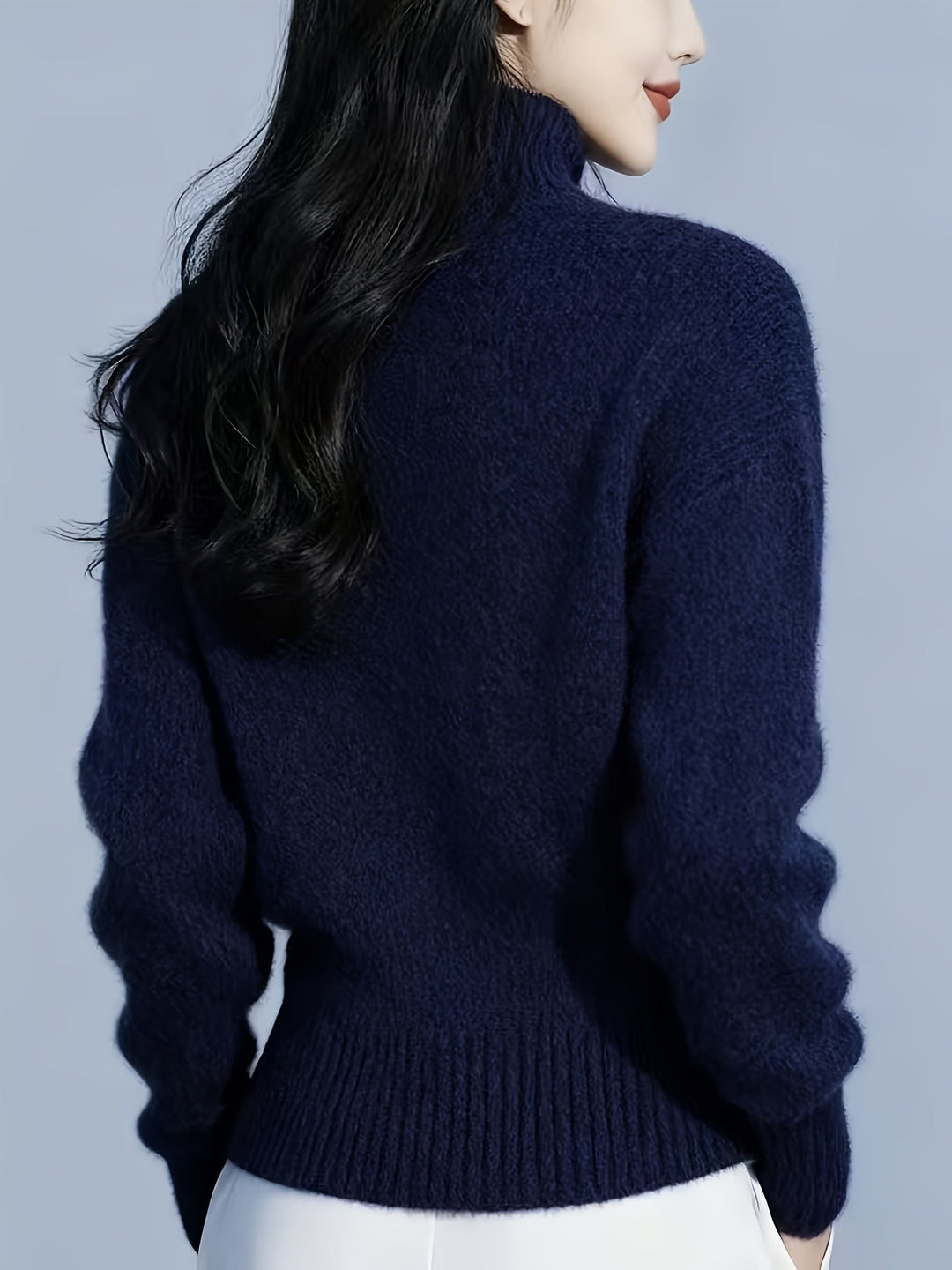Yorka | Cardigan de cuello alto con botones
