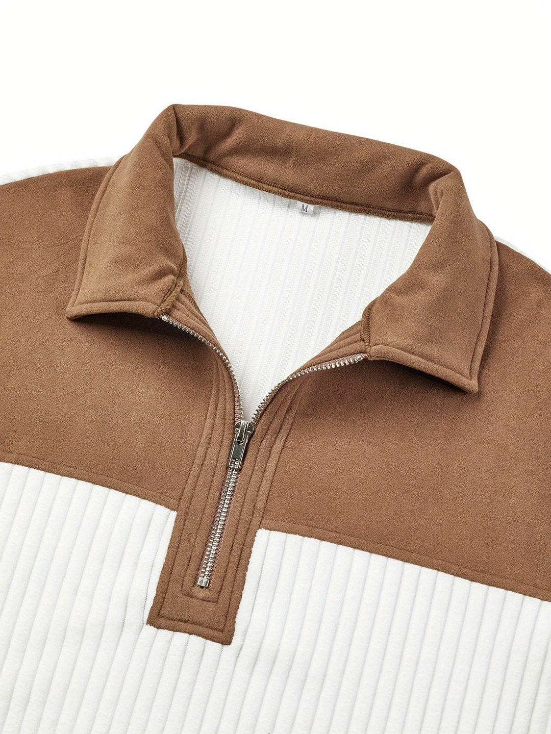 Dante | Sweater bicolor con cierre corto