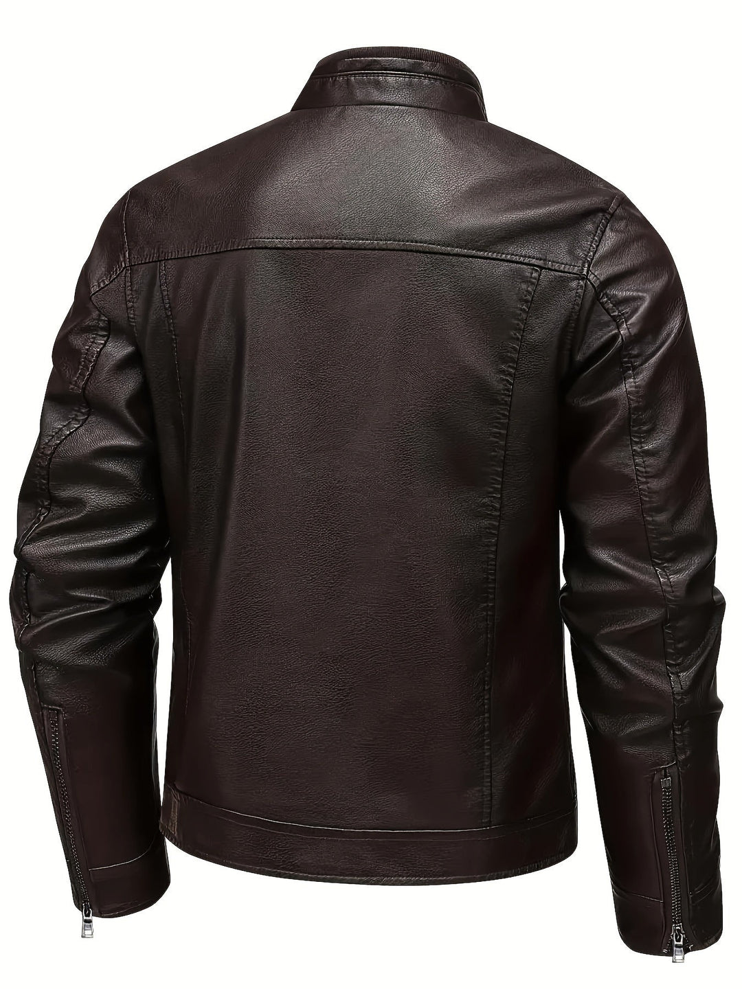 Demetrio | Chaqueta moto cuello alto para hombre