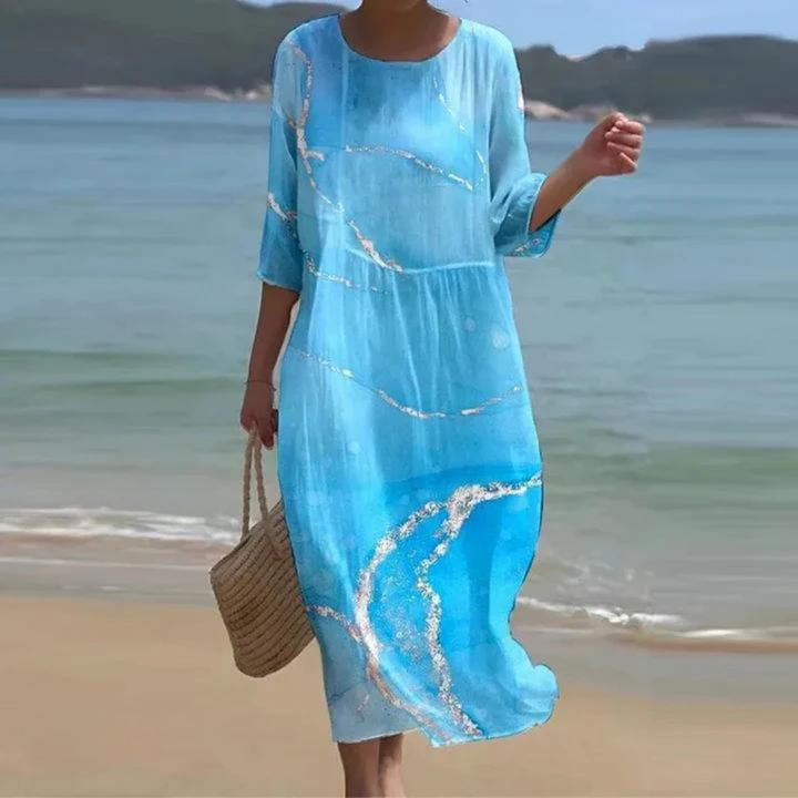 Bárbara Andrea | Vestido largo floral