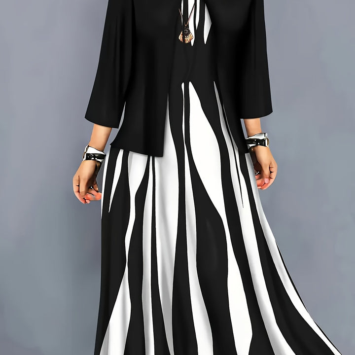 María Ignacia | Conjunto de vestido elegante dos piezas