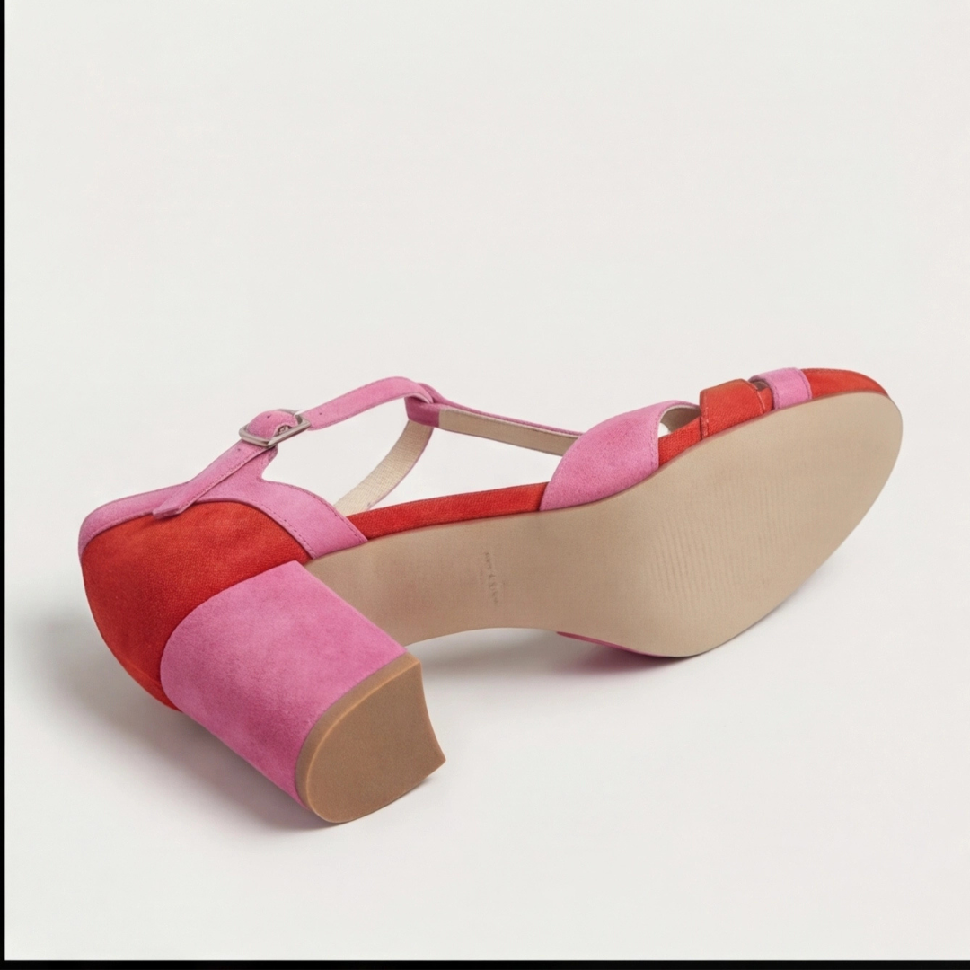 María Trinidad | Zapatos de taco con pulsera en T