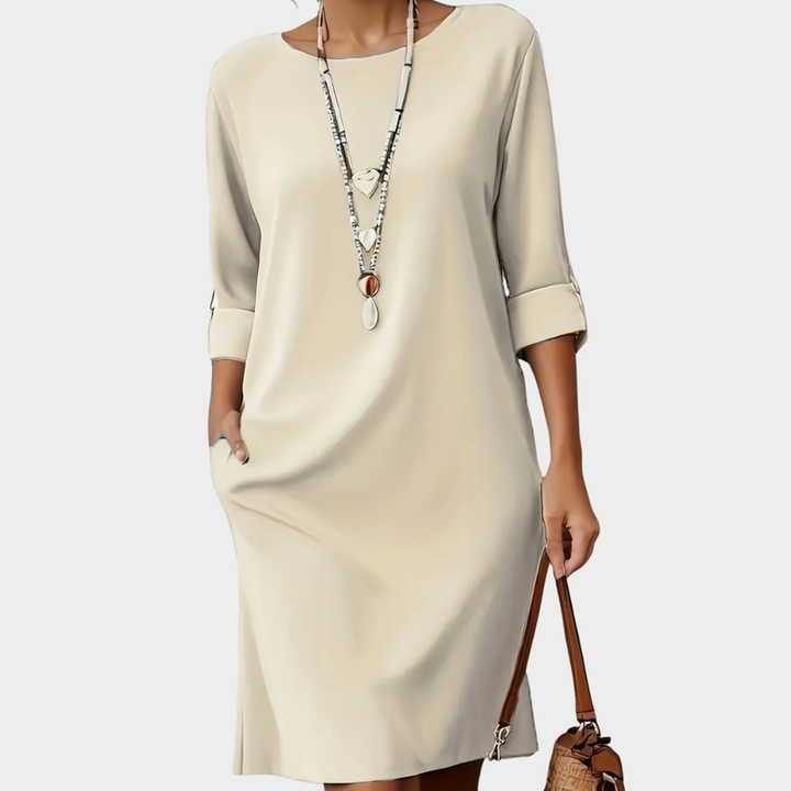 Darling | Vestido cuello redondo cómodo
