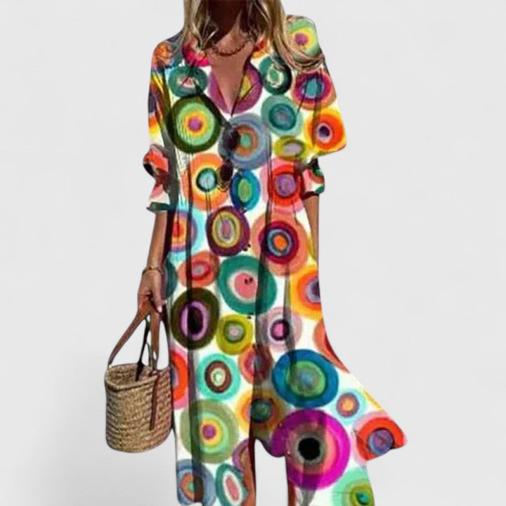 Salomé | Vestido largo boho estampado
