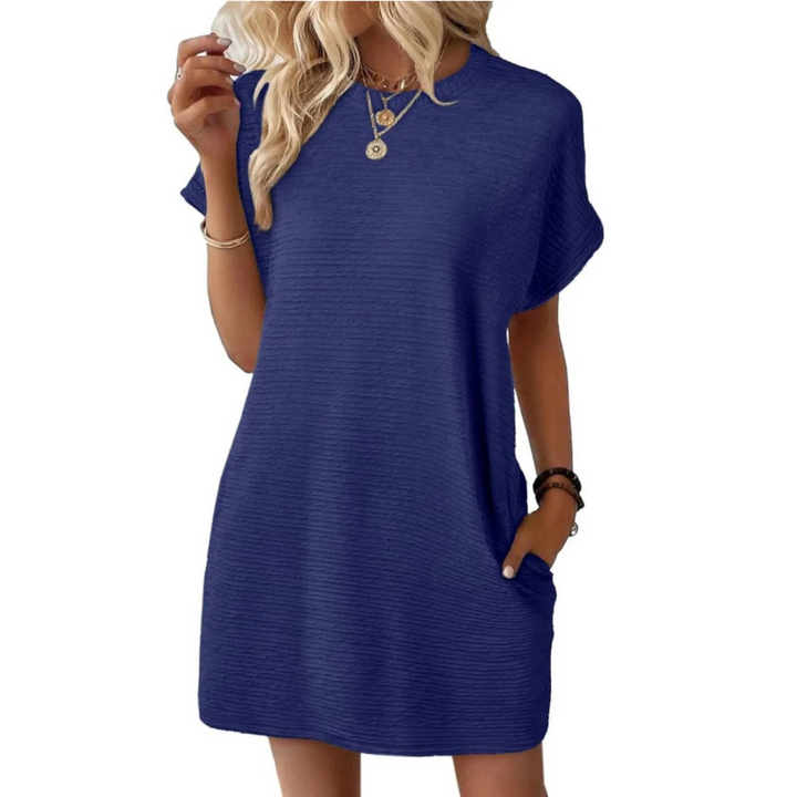 María Gabriela | Vestido casual cuello redondo