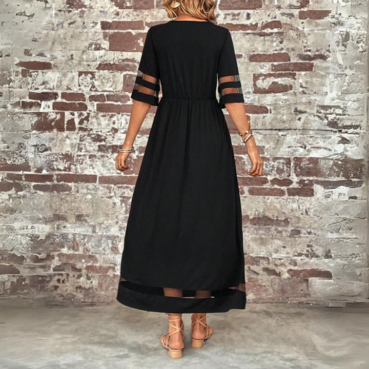 Mercedes | Vestido midi de cintura imperio