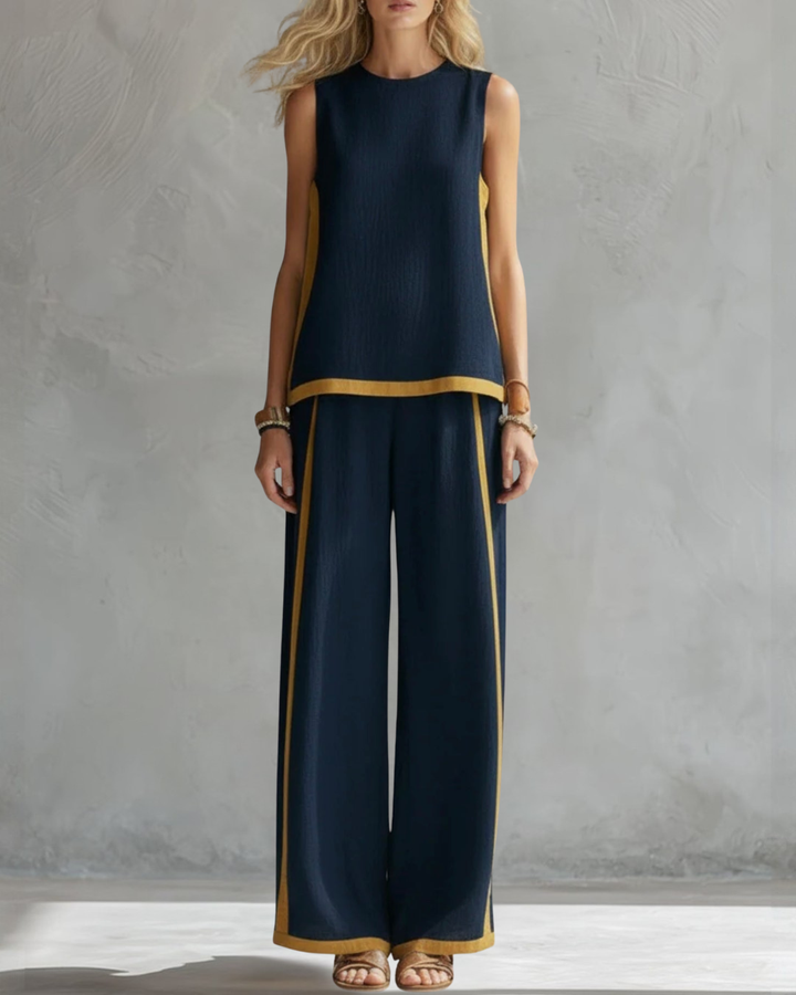 Quena | Conjunto sin mangas de pantalón ancho