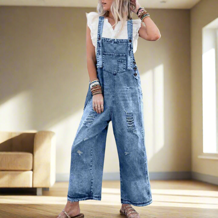 Dayana | Jumpsuit de mezclilla estilo vintage