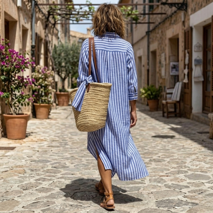 Katiuska | Vestido camisero a rayas
